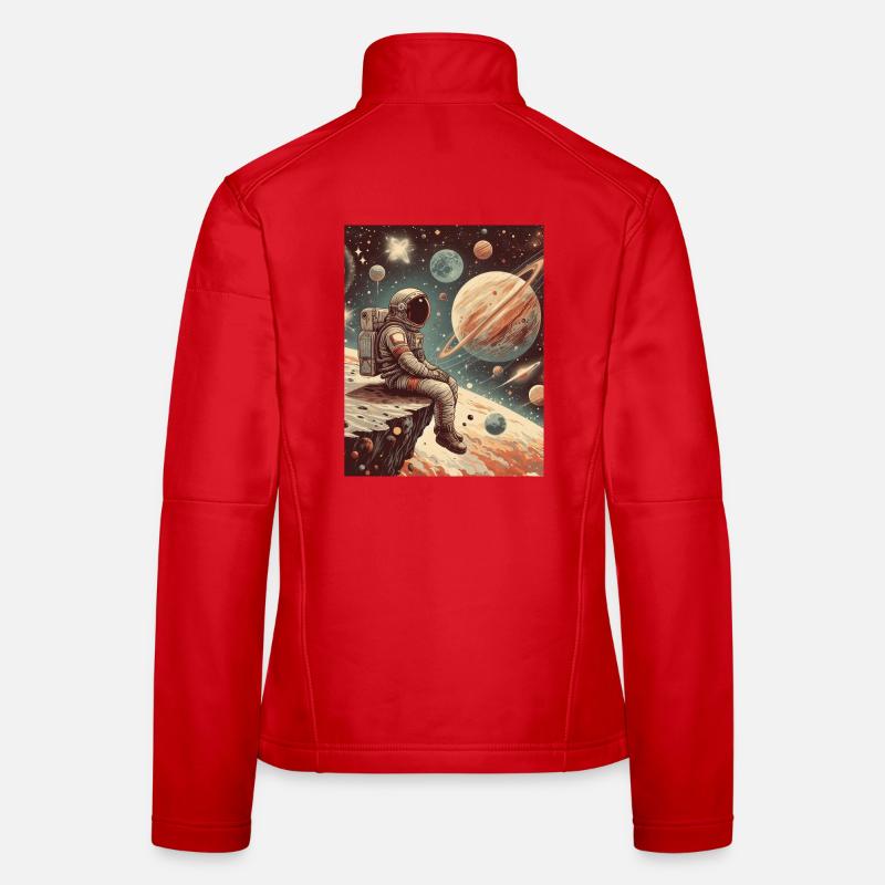 An Astronaut Exploring the infinite, Women's Softshell Jacket