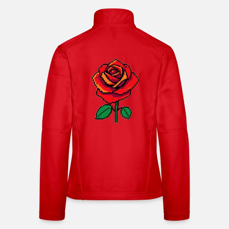 Rose Pixel Women's Softshell Jacket