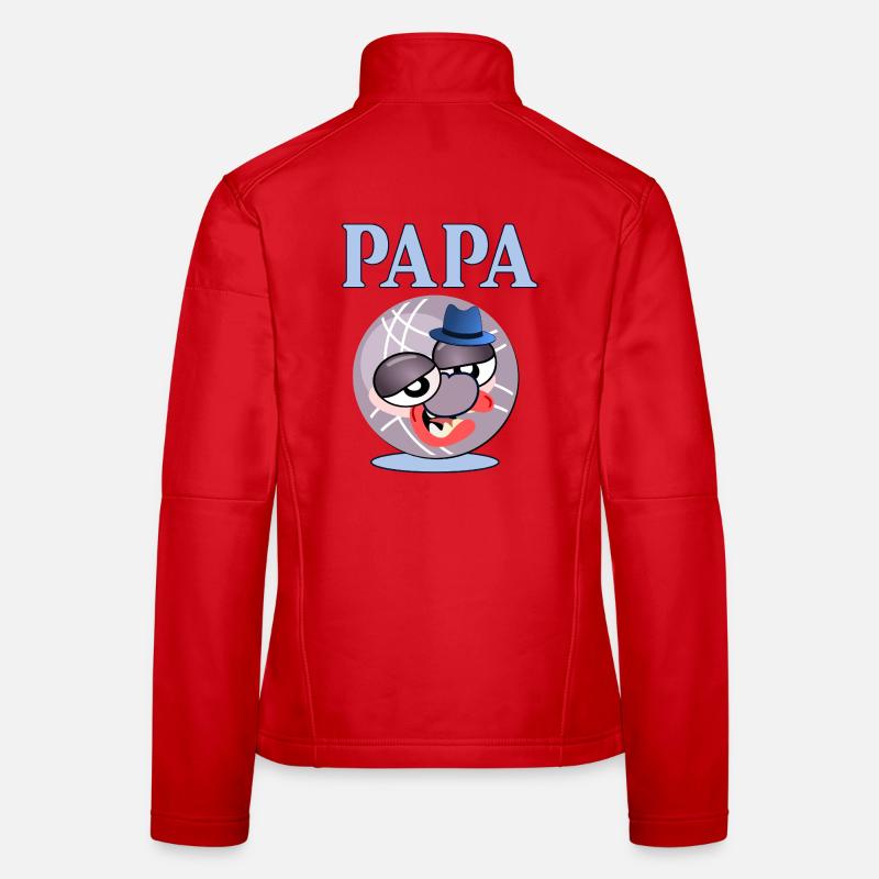 Father Dad Hat Petanque Ball Women's Softshell Jacket