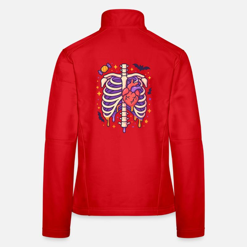 Anatomy Gothic Thoracic Cage Women's Softshell Jacket