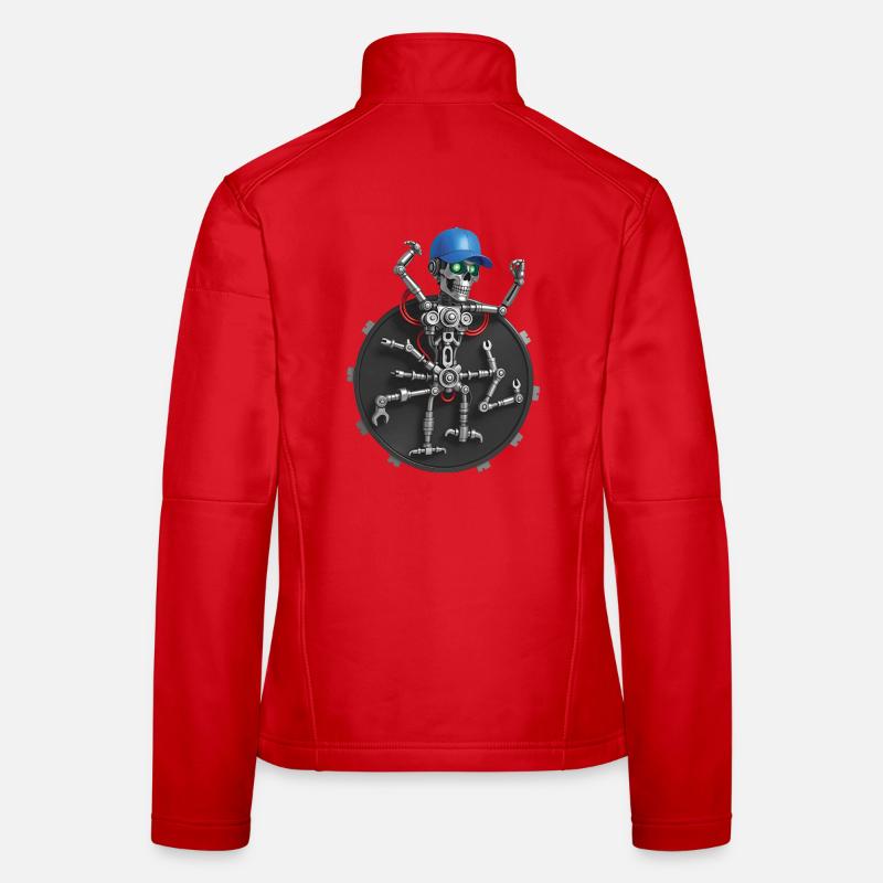 ICH BIN GI, BIN EIN GEEK #2 – Geek & Science-Fiction - Frauen Softshelljacke - Rot