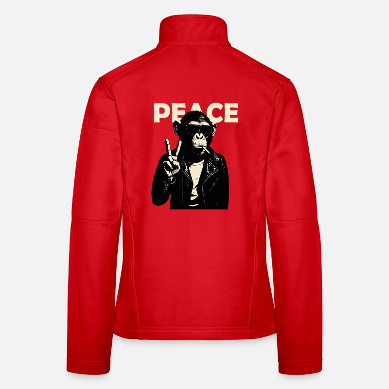 Singe Rebelle Pacifique Veste en tissu softshell Femme