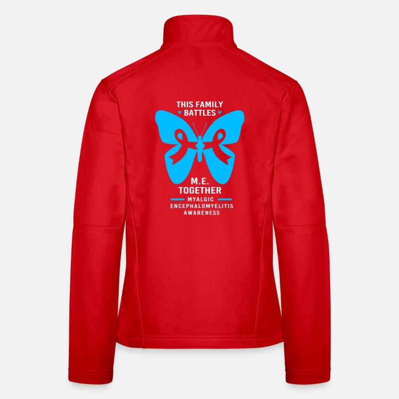 ME CFS - Frauen Softshelljacke - Rot