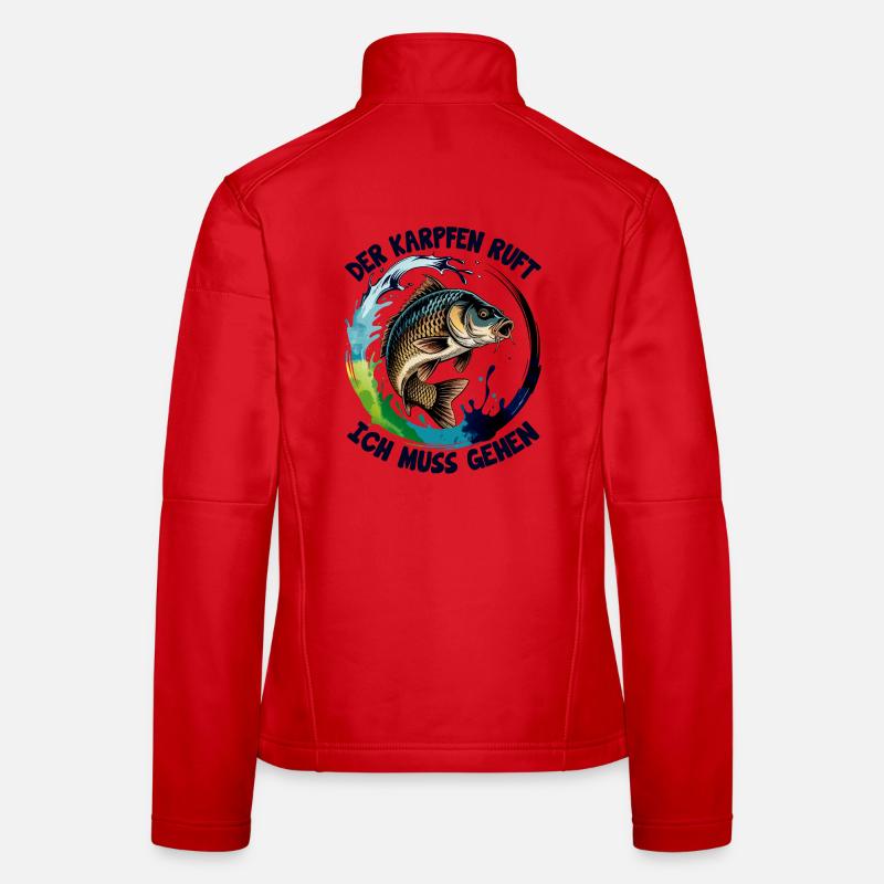 Karpfen ruft  Frauen Softshelljacke