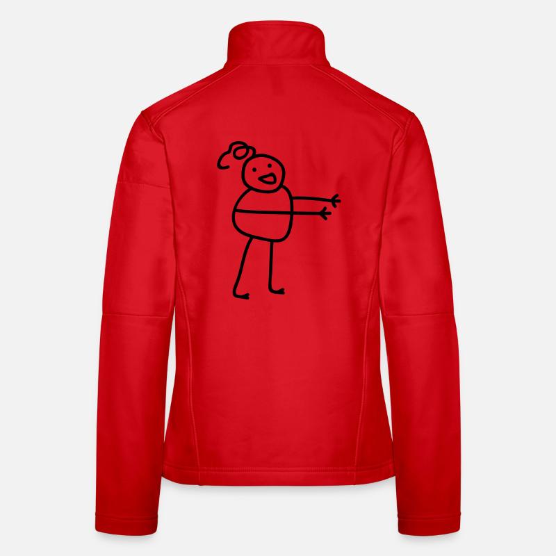 Hugging man Women's Softshell Jacket