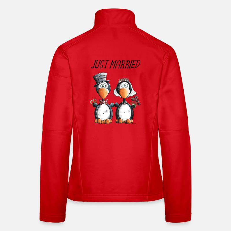 Just Married Frauen Softshelljacke