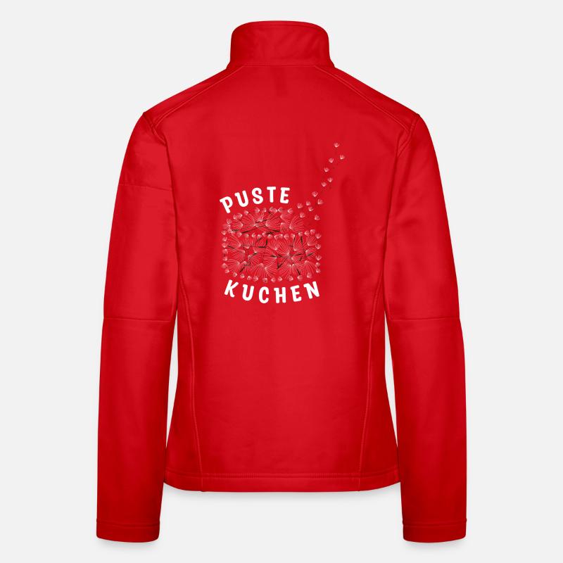 Pustekuchen - Pusteblume - Frauen Softshelljacke - Rot