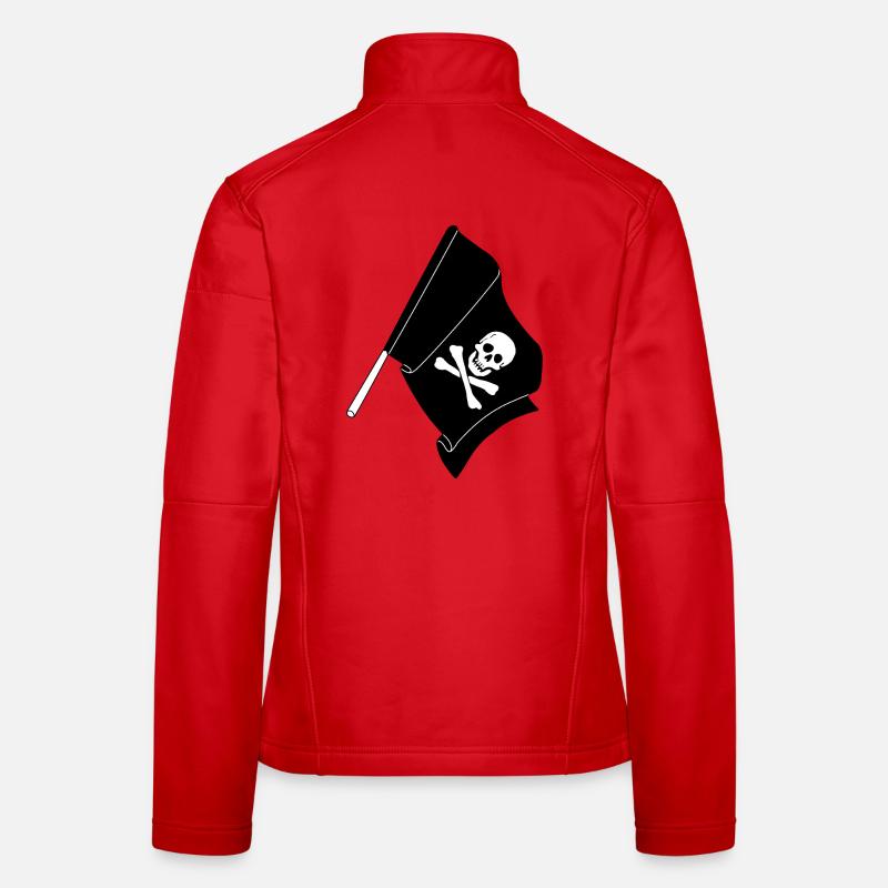 Drapeaux Pirates Veste en tissu softshell Femme
