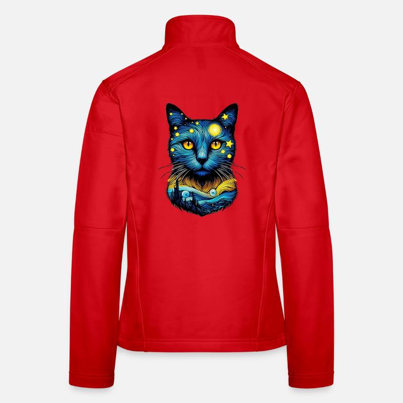 Chat Veste en tissu softshell Femme
