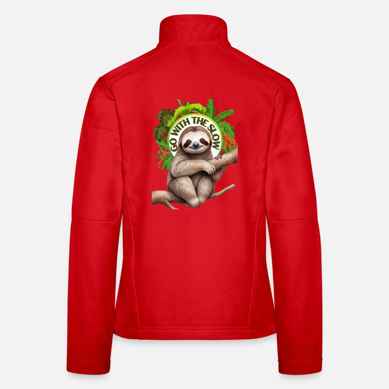 Go with the slow Sloth Women's Softshell Jacket