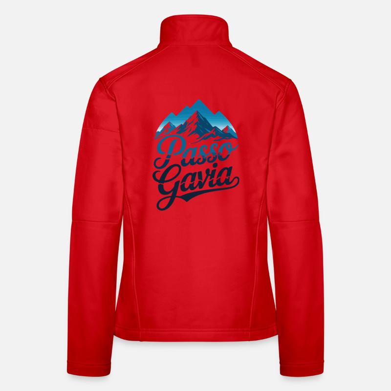 Passo Gavia Script Snow Peak Art Veste en tissu softshell Femme