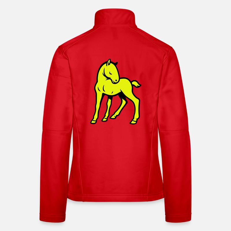 Cheval mignon Veste en tissu softshell Femme
