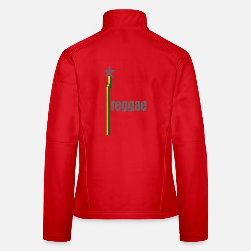 Conception de logo Reggae Star Rasta Veste en tissu softshell Femme
