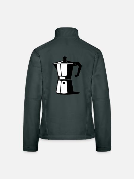 Espresso pot - Women's Softshell Jacket - red - Back