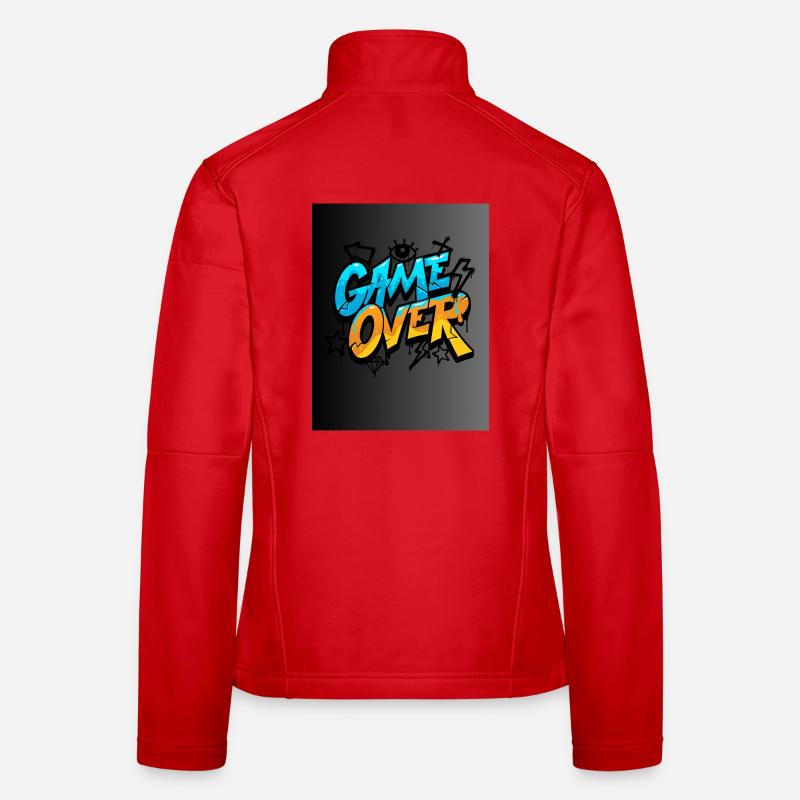 Graffiti Style Game Over Design - Frauen Softshelljacke - Rot