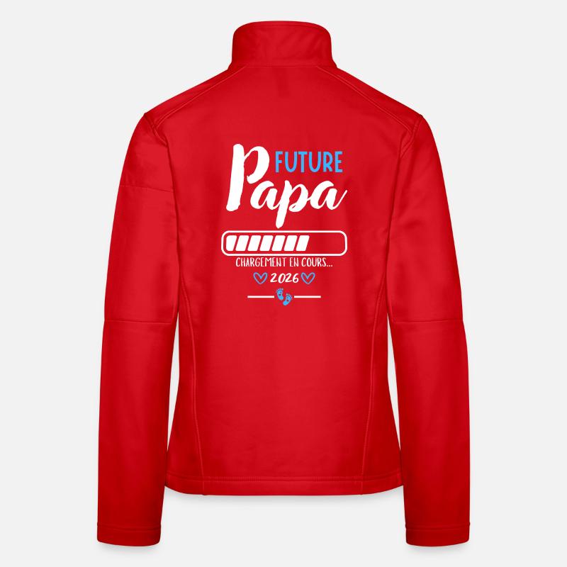 Future Dad 2026 Humor Pregnancy Loading Women's Softshell Jacket