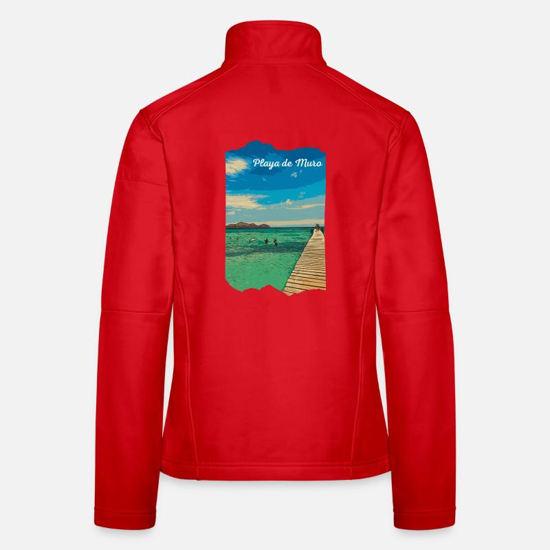 Playa de Muro - Mallorca Women's Softshell Jacket
