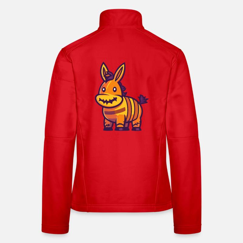 Esel Halloween Comic Lustig Frauen Softshelljacke
