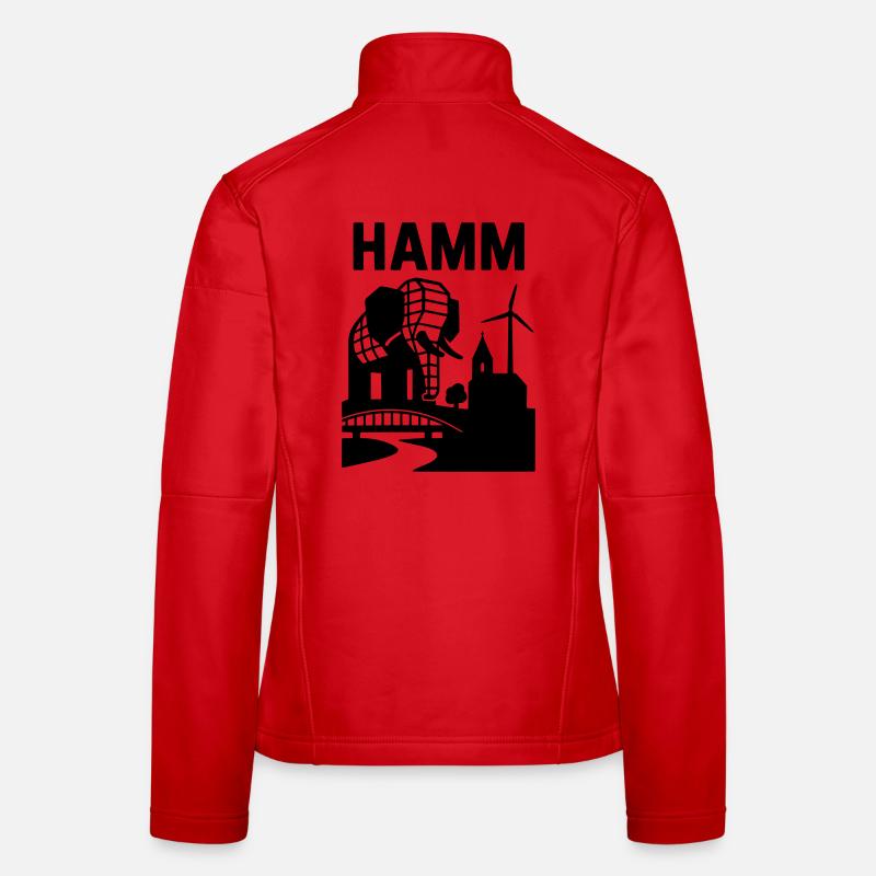 Monument de Hamm Westphalie Veste en tissu softshell Femme