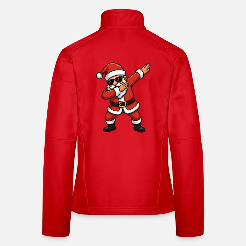 Santa Claus Dab Style Women's Softshell Jacket
