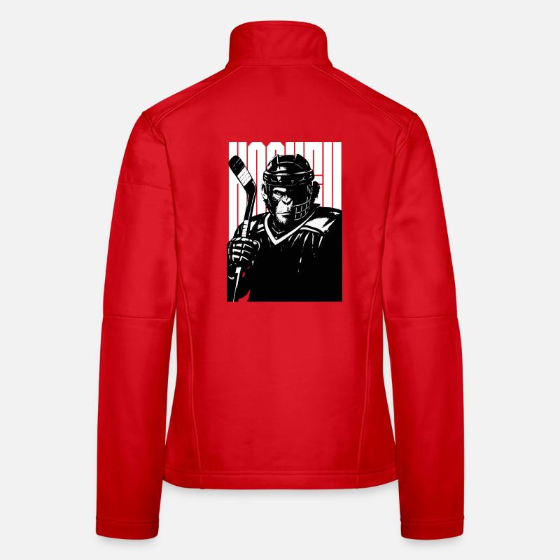 Kühner Hockey-Affe Frauen Softshelljacke