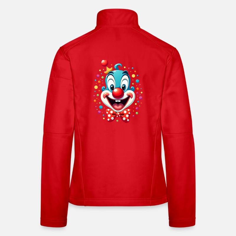 Déguisement de clown de carnaval Carnaval Carnaval Veste en tissu softshell Femme
