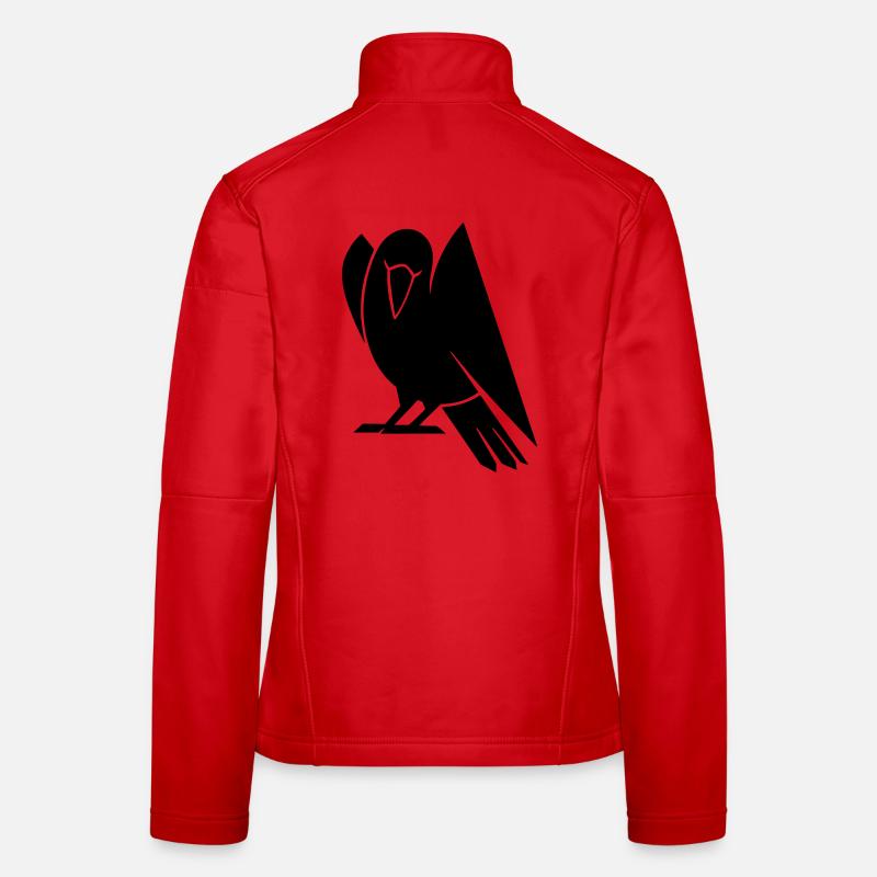Minimalist Bird Silhouette Women's Softshell Jacket