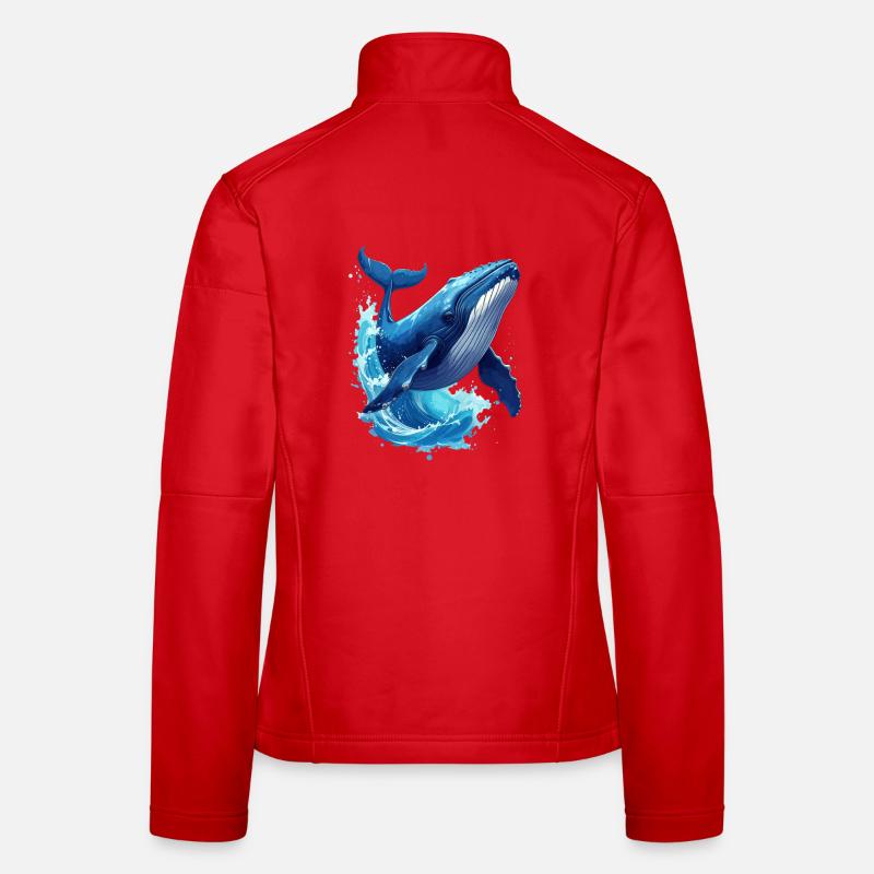 Wal - Frauen Softshelljacke - Rot