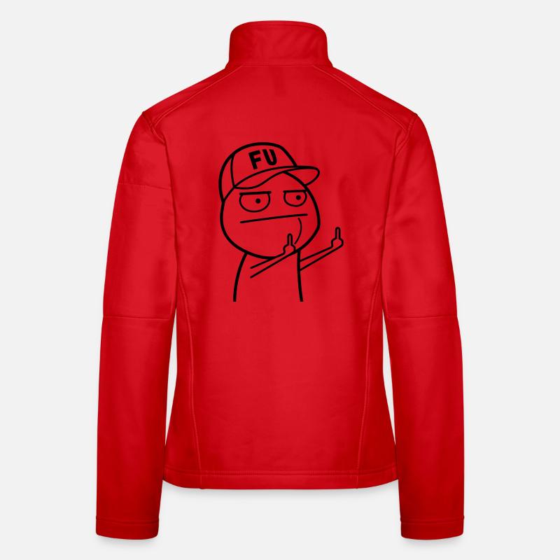 FU Meme mit Basecap (Farbe änderbar) Frauen Softshelljacke
