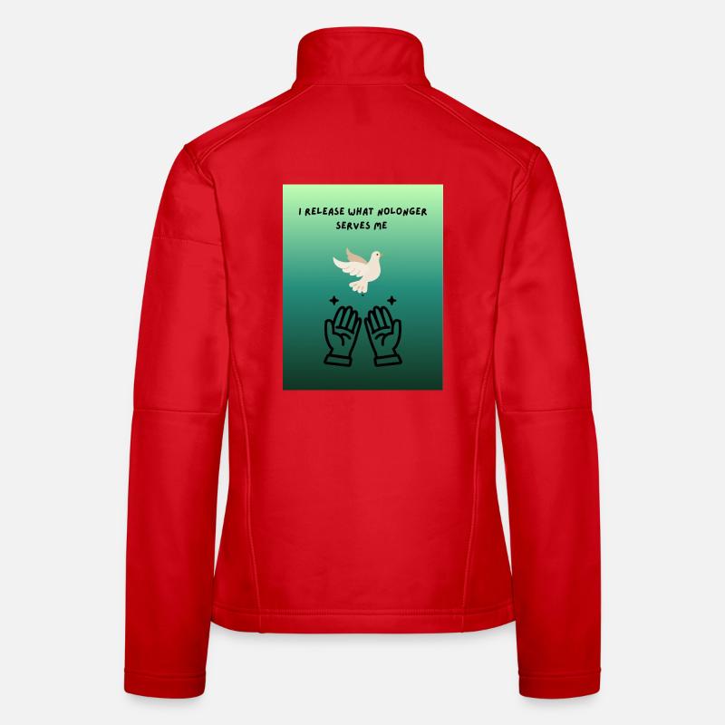 Ruhiges Leben - Frauen Softshelljacke - Rot