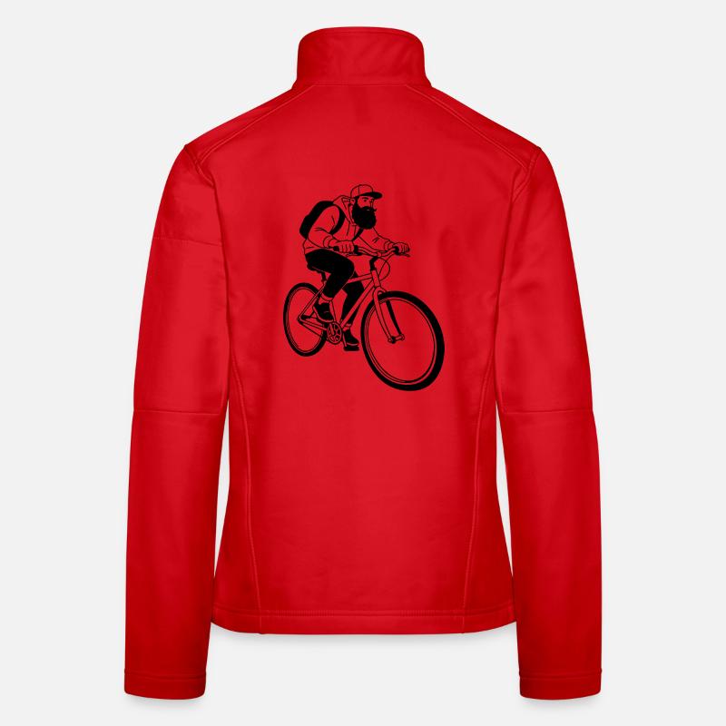 Fahrrad-Hipster Frauen Softshelljacke