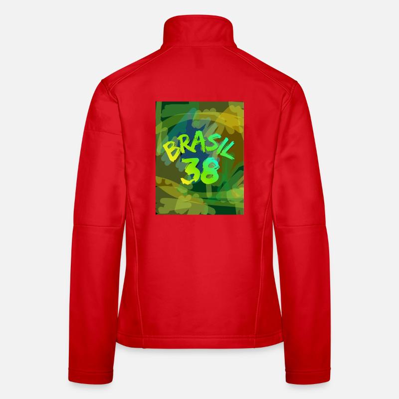Brasil 38 Neon Pinsel - Frauen Softshelljacke - Rot