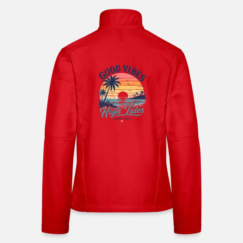 Vibes High Tides Sunset Women's Softshell Jacket