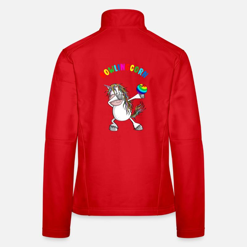 Bowlingcorn - Dabbing Einhorn Beim Bowling - Dab Frauen Softshelljacke