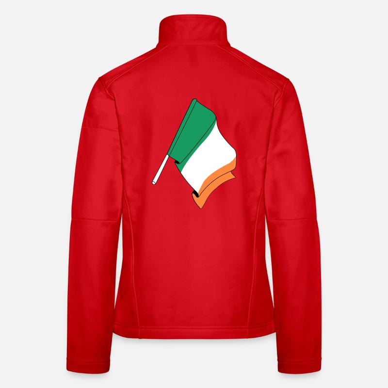 Irlands flag Softshelljakke til damer