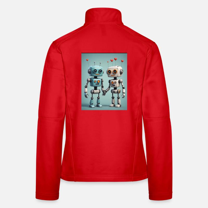 Roboter Pärchen Frauen Softshelljacke