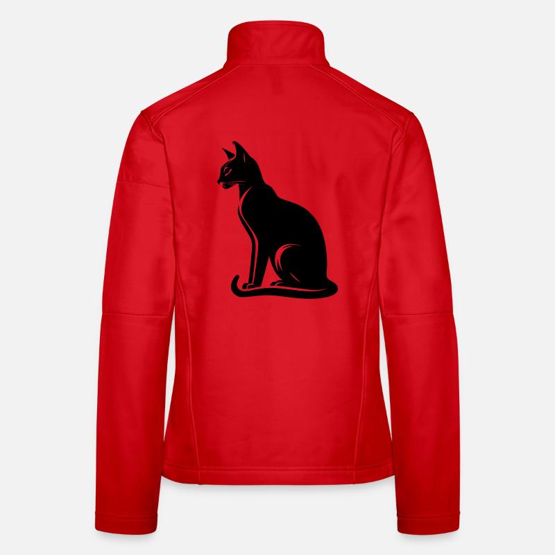 Abessiner Katze Frauen Softshelljacke