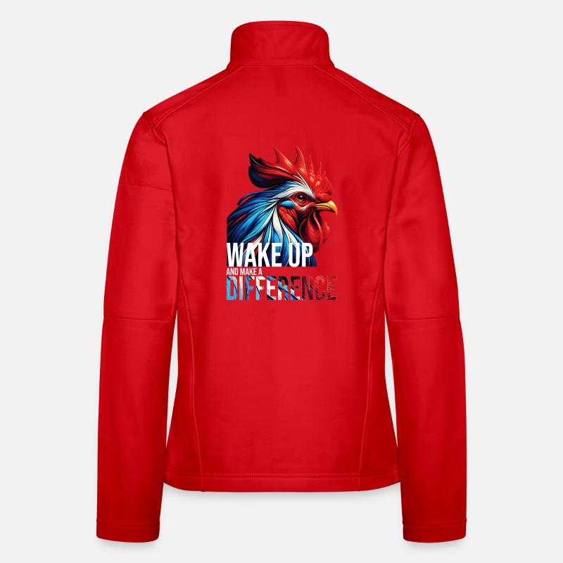 WAKE UP AND MAKE A DIFFERENCE-DB Women's Softshell Jacket
