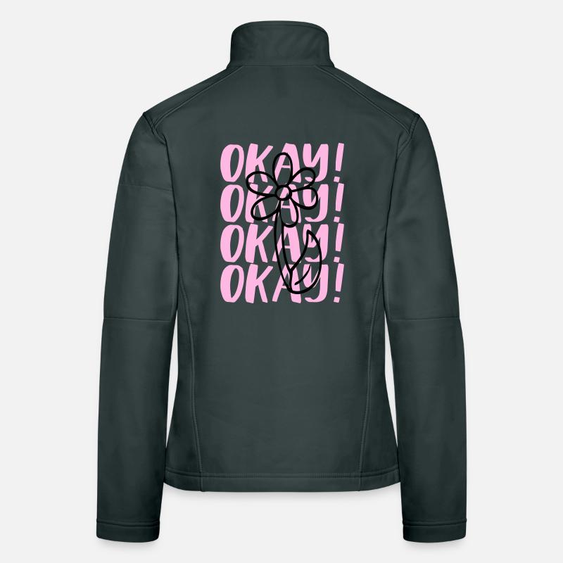 Design de déclaration Veste en tissu softshell Femme