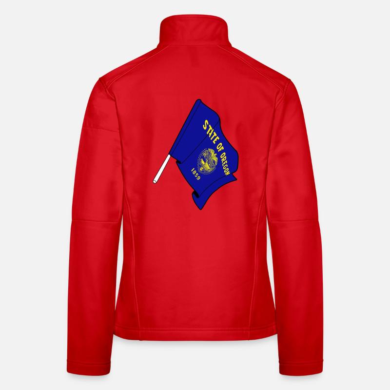 Drapeau de l’Oregon Veste en tissu softshell Femme