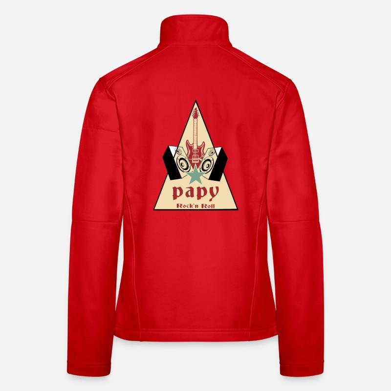 Papy rock'n roll Veste en tissu softshell Femme