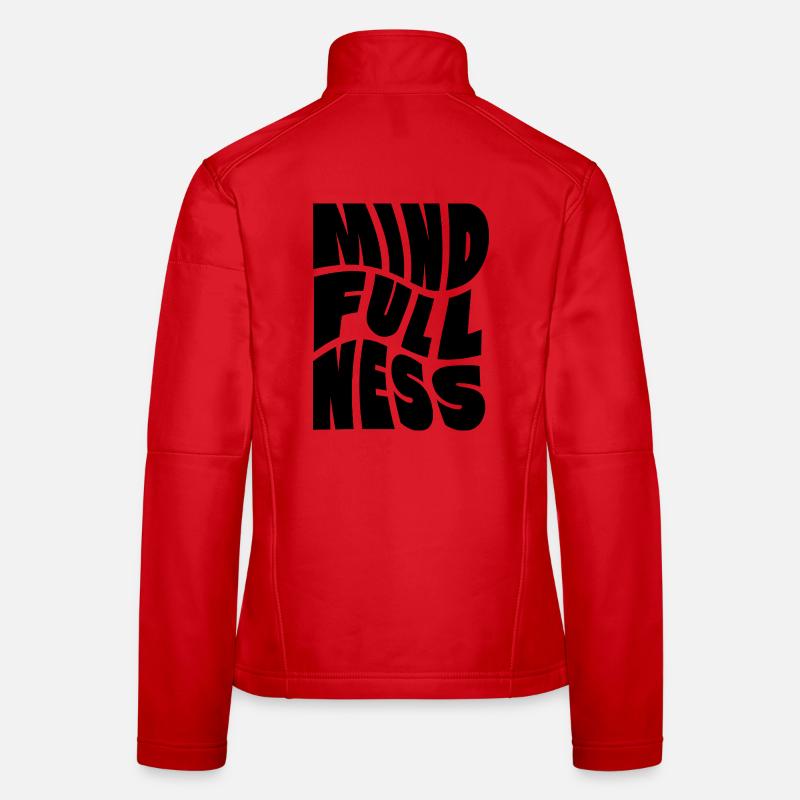 Conception de logo Mindfullness Veste en tissu softshell Femme