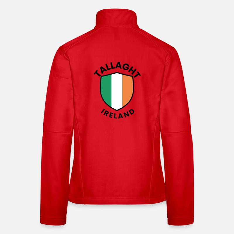 Drapeau du Bouclier d’Irlande de Tallaght Veste en tissu softshell Femme
