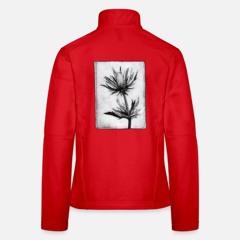 Chardon - œuvres sculptées à la main Veste en tissu softshell Femme