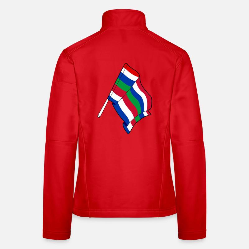 Drapeau Schiermonnikoog – Fierté de l’île Veste en tissu softshell Femme