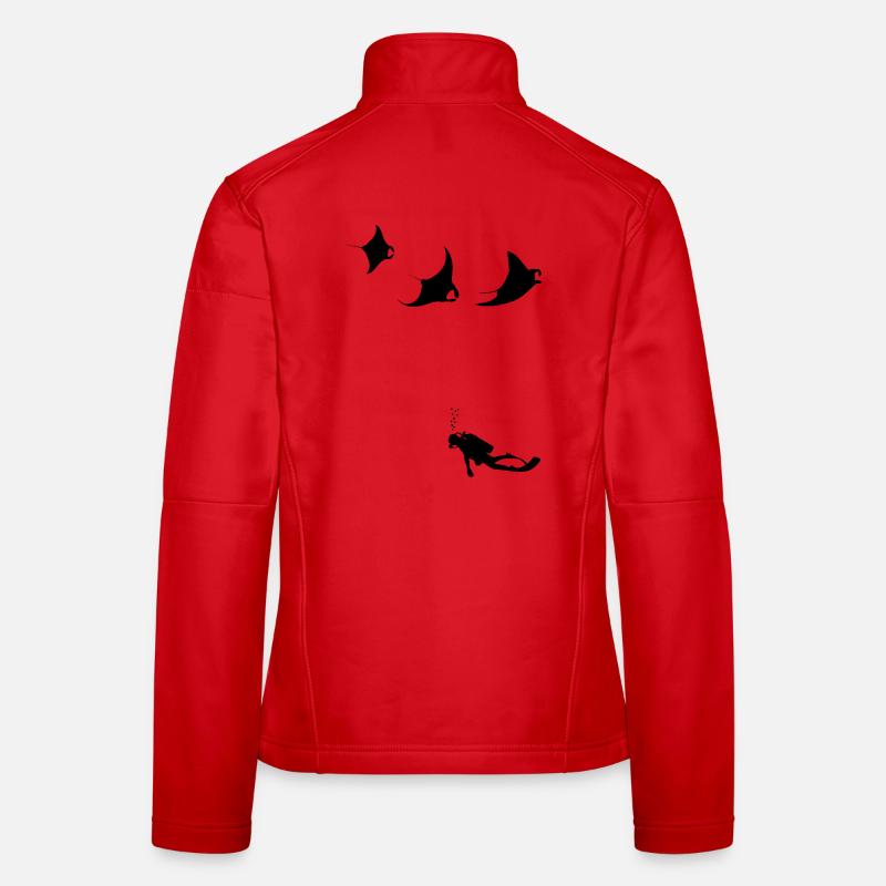 mantas_taucher Frauen Softshelljacke