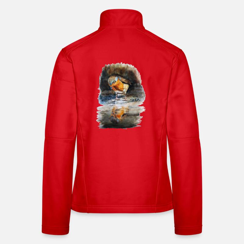 rouge-gorge Veste en tissu softshell Femme