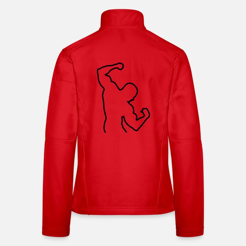 Bodybuilding Frauen Softshelljacke
