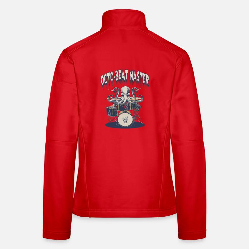 Octopus Beat Master Drummer Women's Softshell Jacket