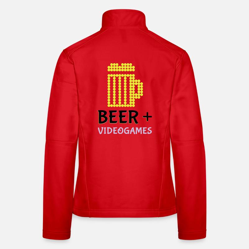 Jeux vidéo Pixel Beer Veste en tissu softshell Femme